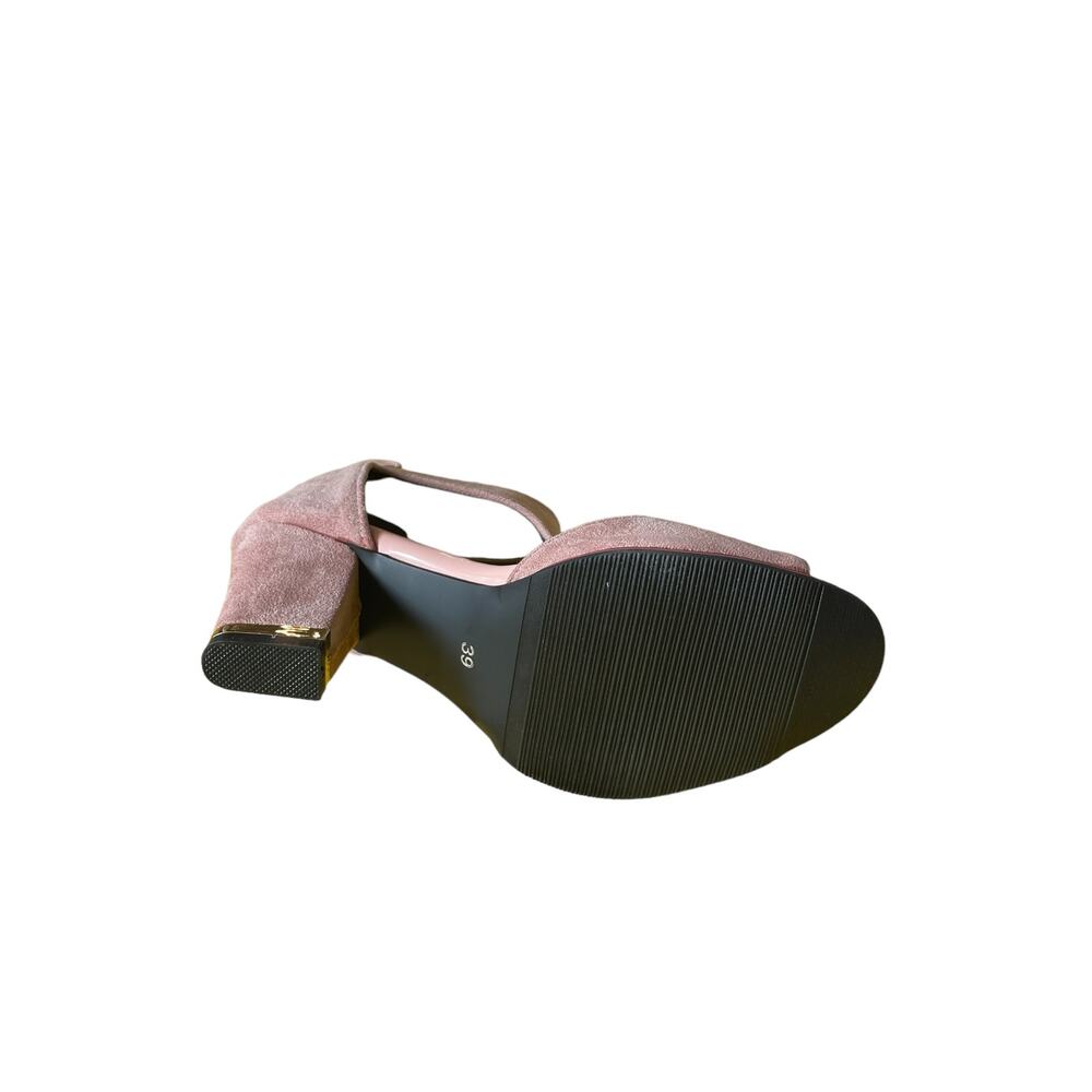 BUTITI Pink Cutout Peep-Toe Pump Women Size 8 - Picture 8 of 9